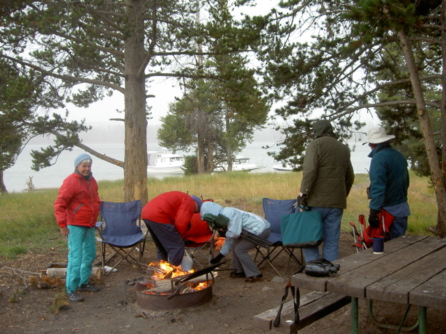 packing up from campfire to head to the c-dorys