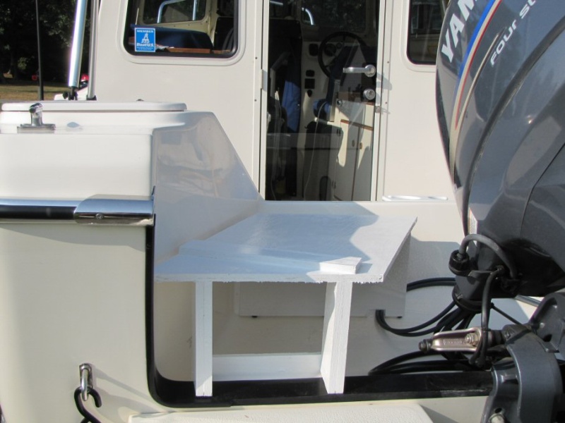Painted wood generator stand