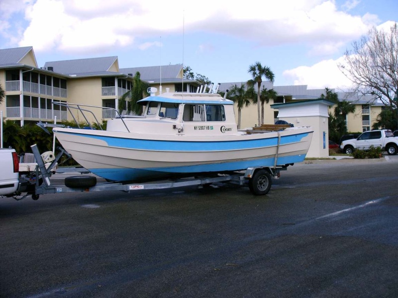 "Papillon" 1993 Angler with 1993 Evinrude 88hp SPL heading home after her maiden voyage.
