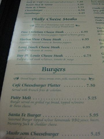 Partial Menu
