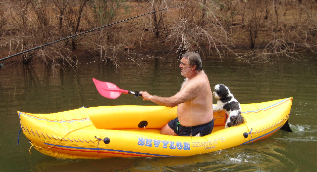 Pat and Baxter in "Yellow Peril" at Cedar Canyon 9-16-09.Sized