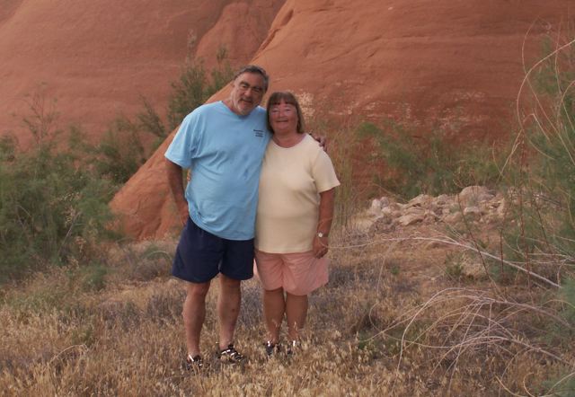 Pat and Patty at Rock Creek Canyon 9-19-08