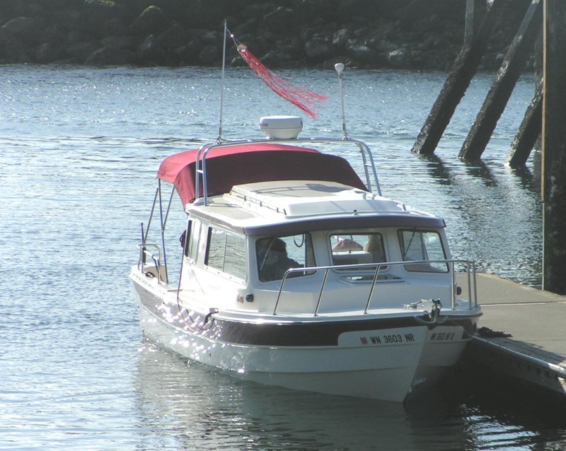 (Pat Anderson) Daydream at Eddie Vine Boat Launch, Shilshole, Ready to Cross to Blakely Harbor4-21-06