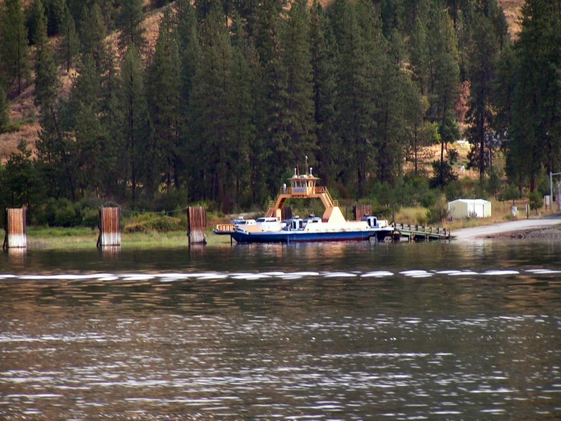 (Pat Anderson) Free ferry from Gifford to the Colville Reservation.