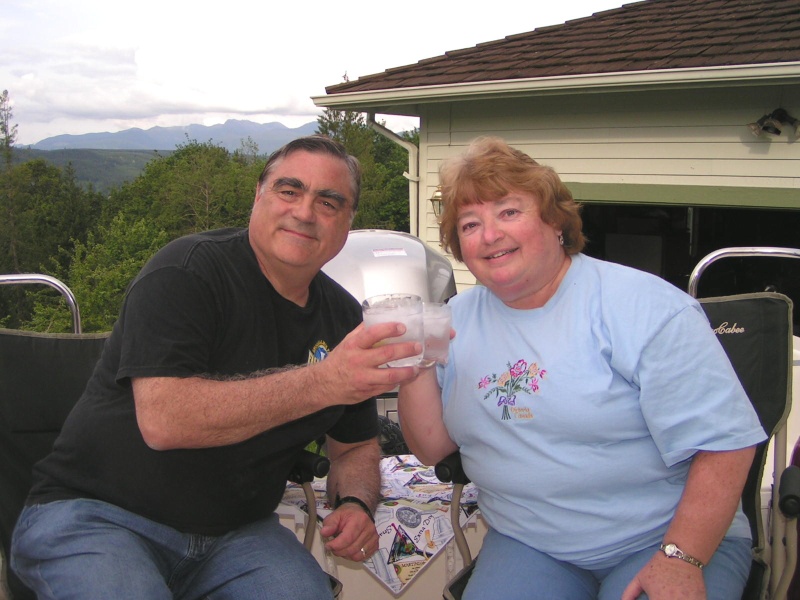 (Pat Anderson) Home at Last - First Sundowner in Cockpit 5-15-05