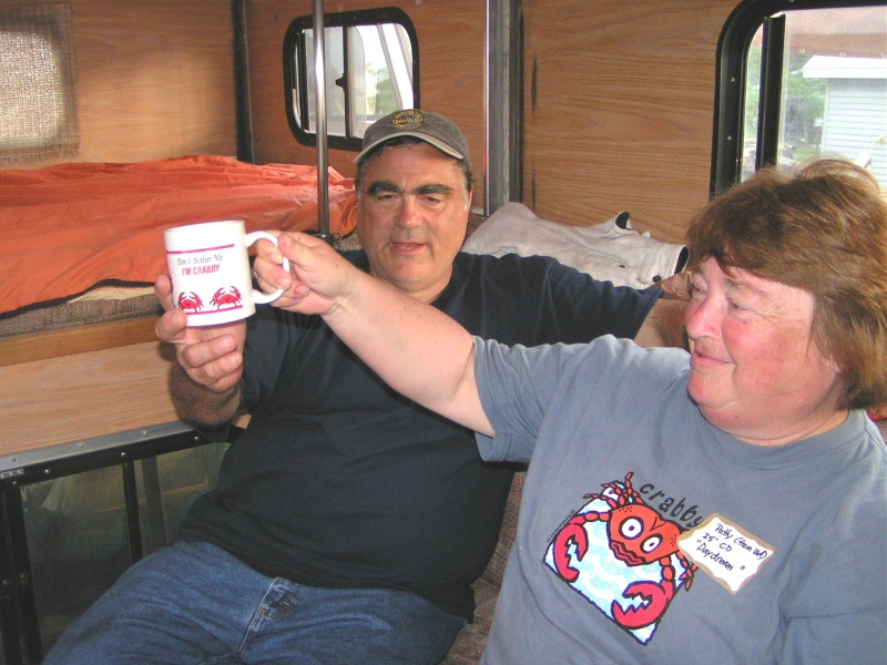 (Pat Anderson) Why, It's a Crab Mug for the Crab Queen!  Thanks, Bill and El!