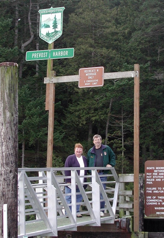 Patty and David - Stuart Island, Prevost Harbor - 2-22-04