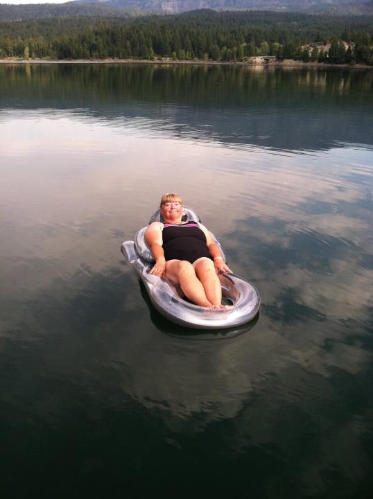 Patty Enjoys Her Float 9-8-11