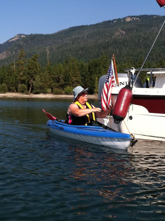 Patty Has Mastered Getting in Her Kayak from Swim Step 9-10-11