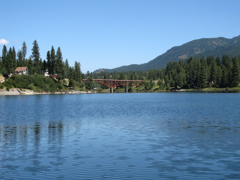 Pend Oreille River Box Canyon. Ione Bridge