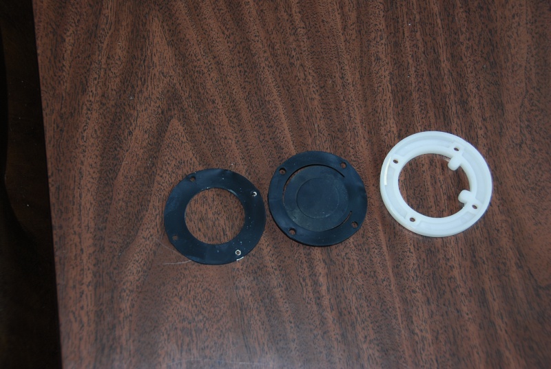 PERKO Scupper Valve disassembled -rear view.