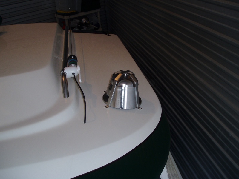 Pipe and safety cap in place.