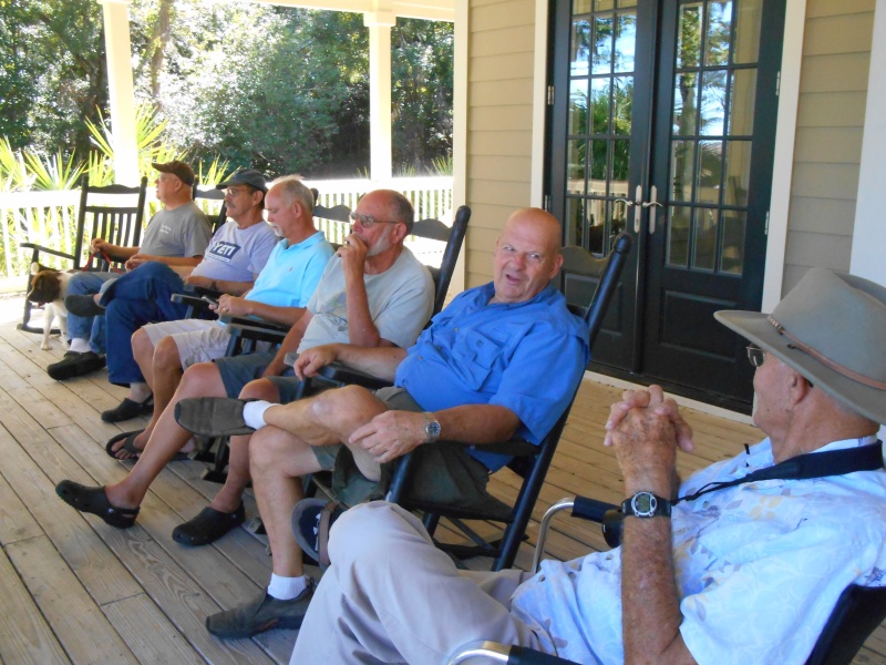 Plenty of conversation, friendly folks, and great food. Second CBRAT meeting in Apalachicola, Fl.
