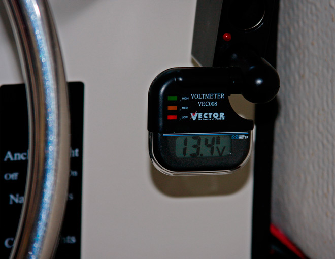 Plug In DVM handy for Quick Battery Check