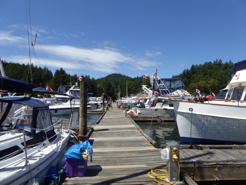 Port Browning Marina busy with partiers for Canada Day weekend