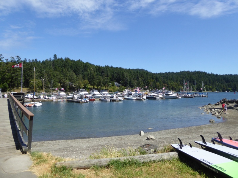 Port Browning Marina in Hamilton Cove on North Pender Island