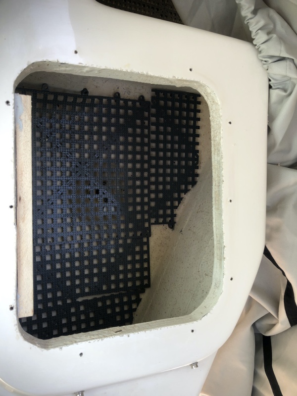 Port Hatch cleaned with added spacer