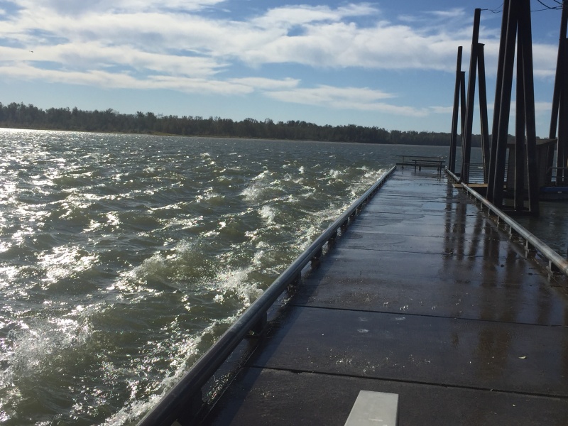 Port of Camas dock walkway to land