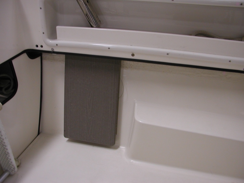 Port sliding/ folding bench in the folded position.