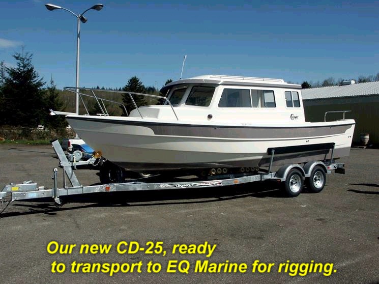Port View (still thinking of a name for the boat).  King trailer has poly rollers, side guides, and a spare hub (bearings,tire and wheel).