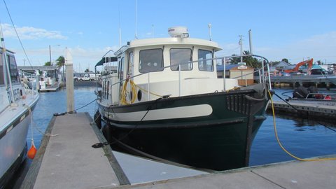 Possibly our next boat a 32' Nordic Tug. A couple from Maine left there in September and they plan to be home in May. lots of room and storage galore. tough boat and they hold their value well.
