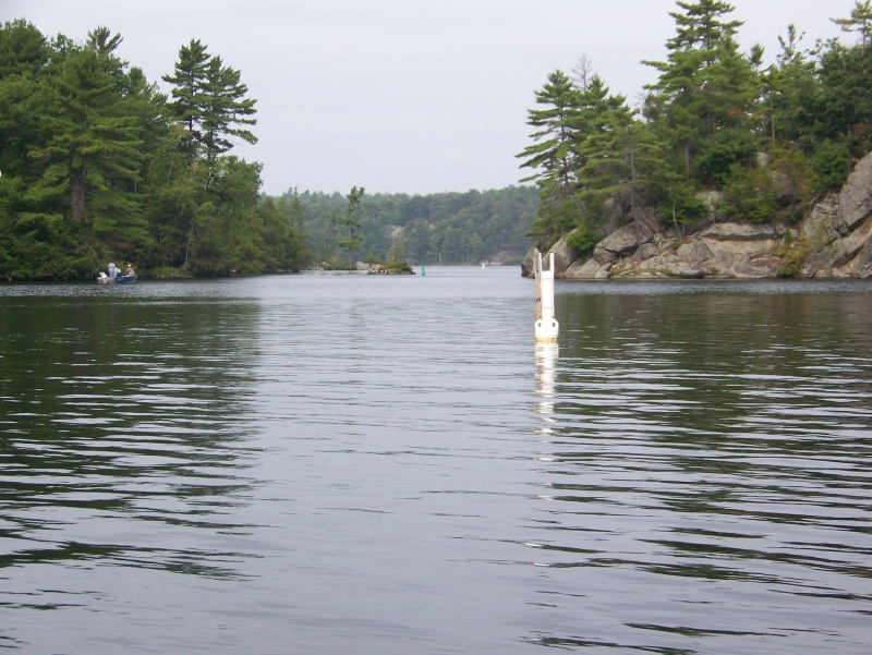 Potential anchorage in one of the lakes along the canal