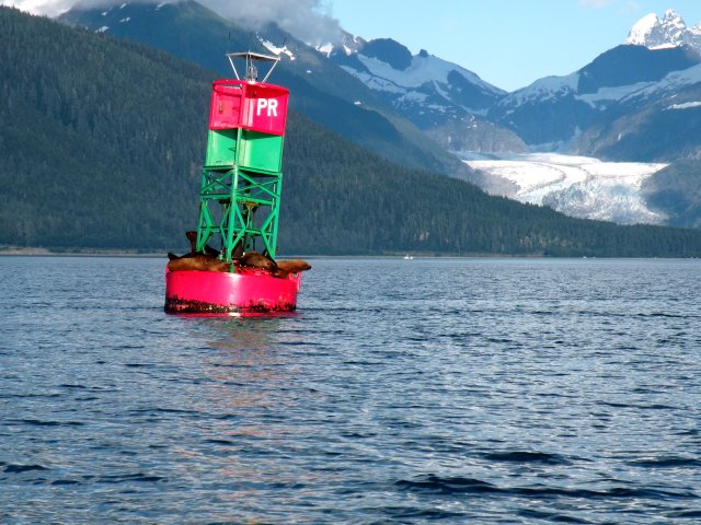 Poundstone Rock buoy and occupants