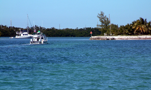 Pretty water on the way in...