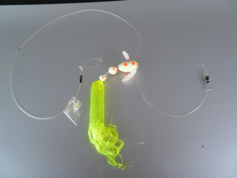 quick, easy to tie halibut rig for anchor, or, drifting