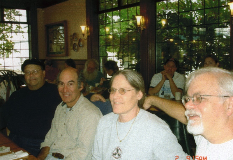 (R/J): Jim (Laurna Jo), Capt Mac (Two Lucky Fish) & Ann and Terry (Rock-C).