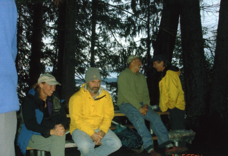 (R/J): Rene (Primative) & Bill (Da Nag). Jon (C-Lou) & Jeff (Immacu-Nada) are off to the right and something must REALLY be funny.