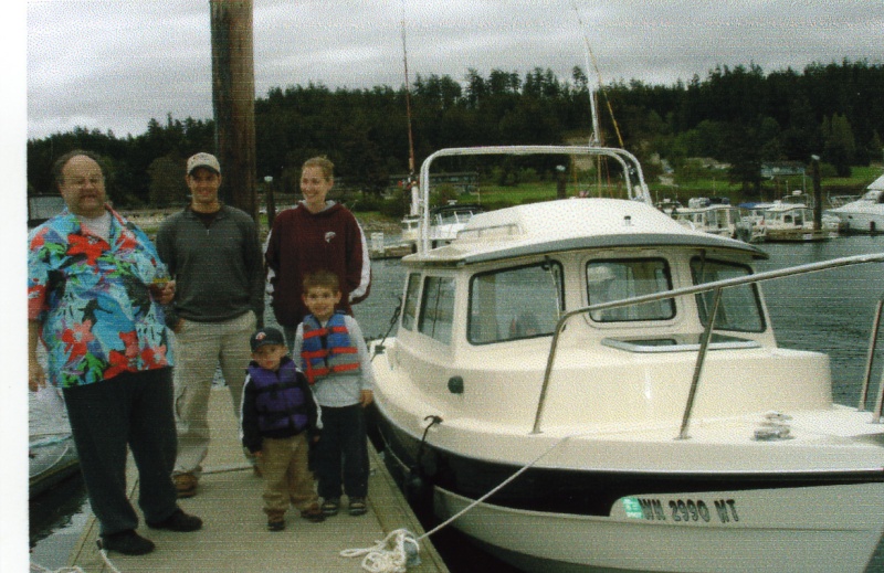 {R/J}:The Johnson family & Rev. Jim, christening of E~FISHIN~C