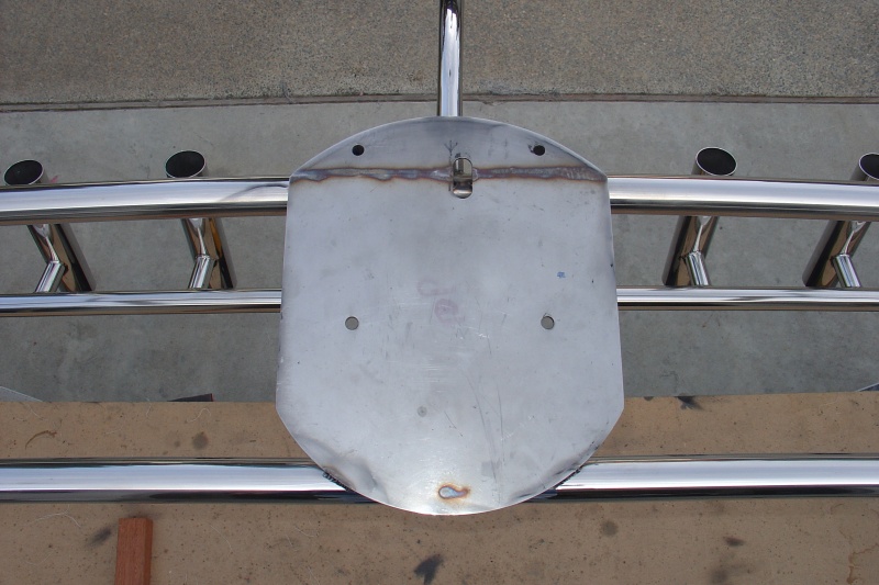 Radar mount welded to arch