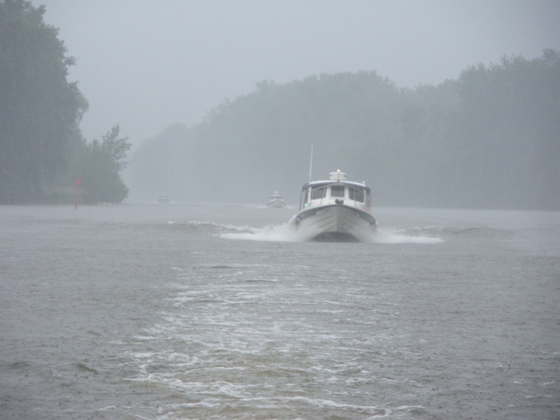 Rainy Sunday on the canal.