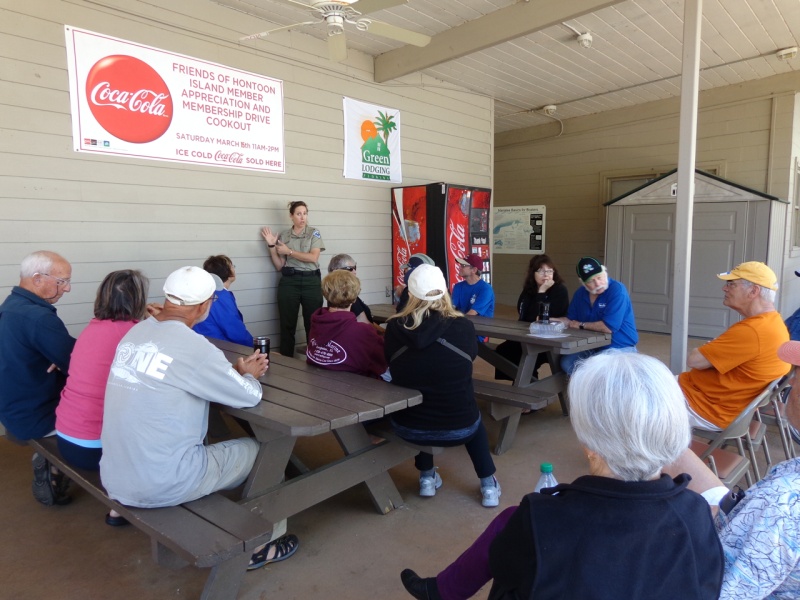 Ranger Christine giving her presentation.