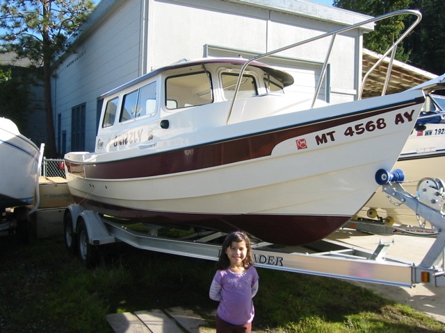 Ready For rigging at EQ-- Granddaughter Kally
