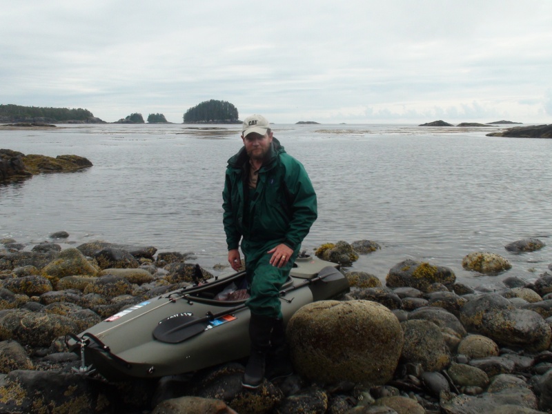 Ready to leave the hot springs at Bertha Bay for Mirror Harbor after wonderful hot water soak. I\'m wearing my Mustang Survival bibs & jacket with neoprene boots