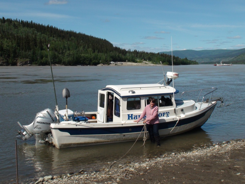 Ready to load boat at Dawson City