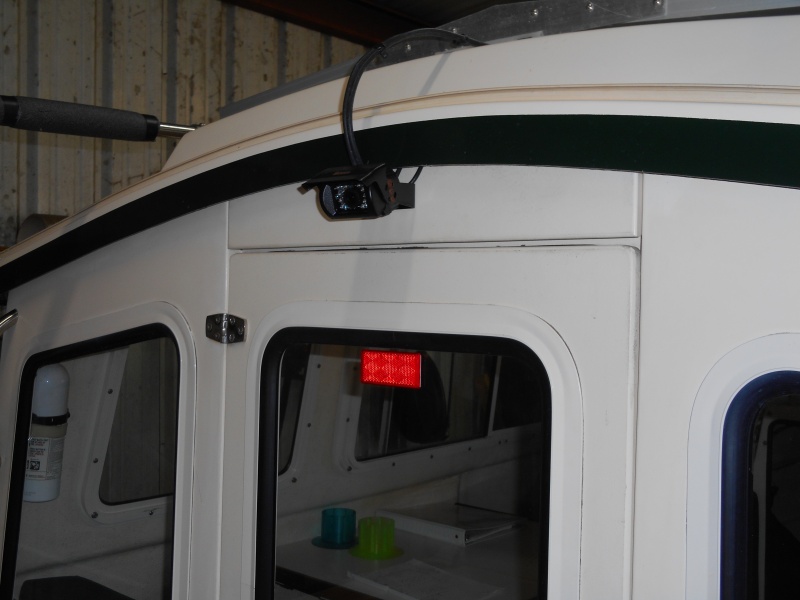 Rear view camera mounted.