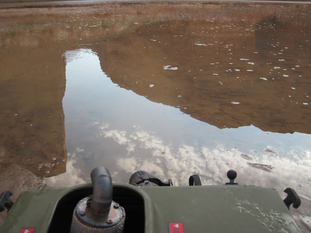 Rear View of stuck