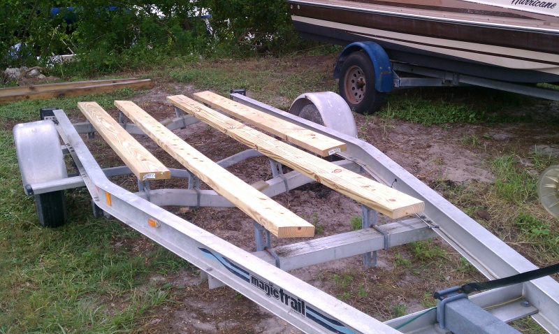 rebuilding trailer new bunks ,rugs etc.and new radial tires