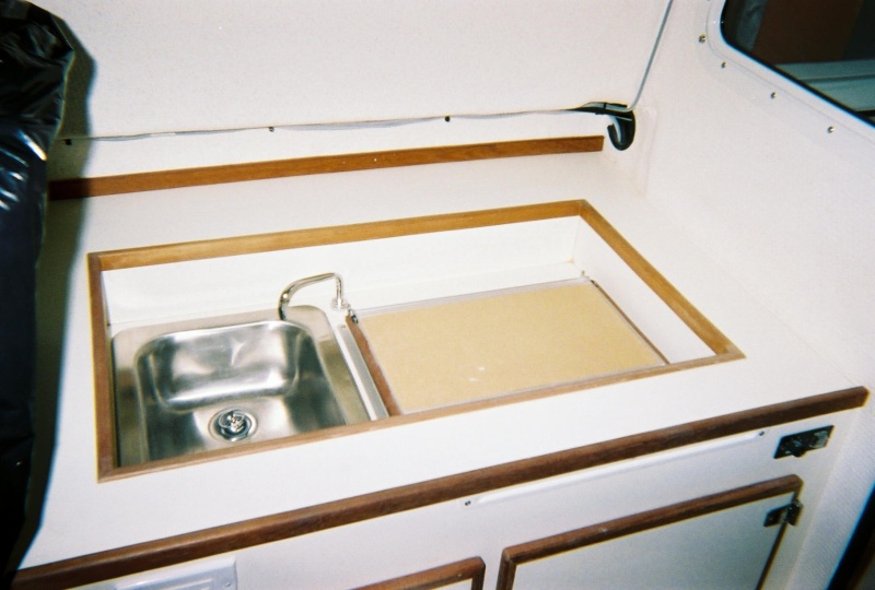 Recessed Galley Option Photo No. 1 with Cushions Removed