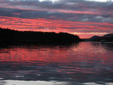 Red sky at night...
