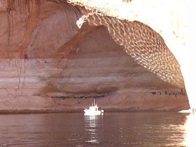 reflection in cathedral in the desert, from C Idaho