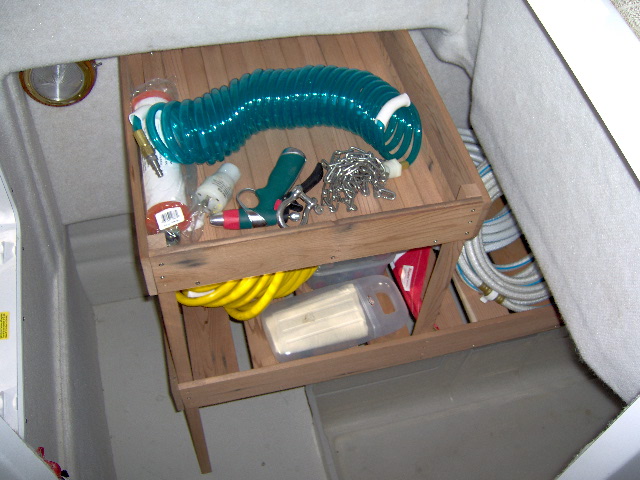 Remodel cave, Lower shelve goes back at the level of Toe space.