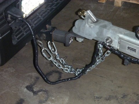replaced cable with chains reused snap hooks
