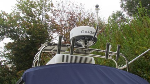 Replaced powder coated radar pedestal and light bar with stainless steel units