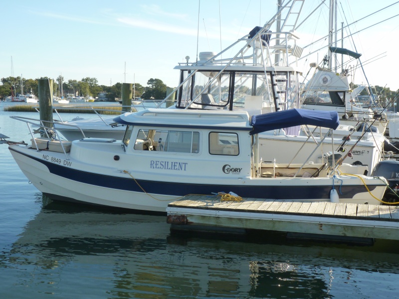 Resilient at the Town Creek Marina in Beaufort NC