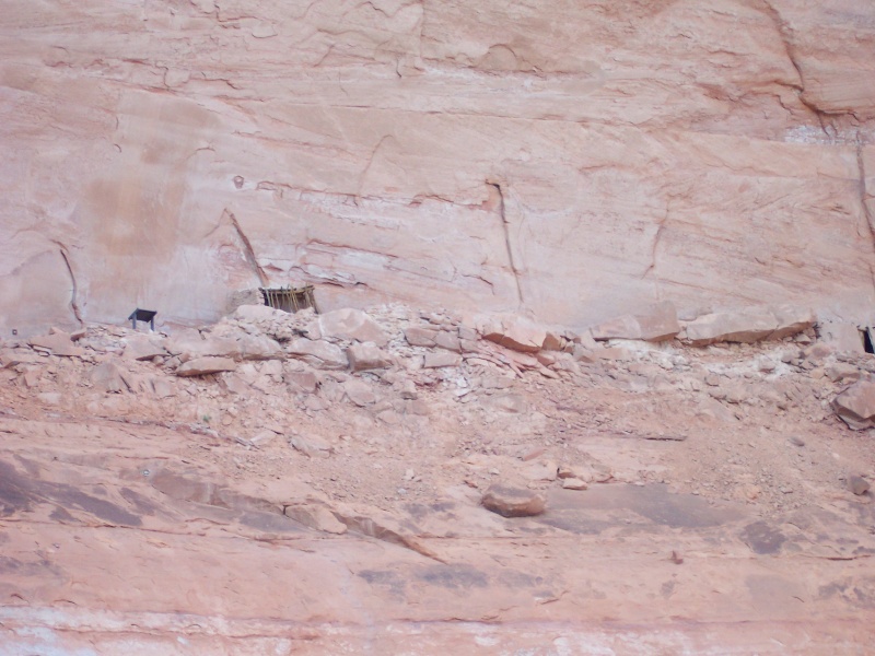 Restored ruins in Escalante River Arm