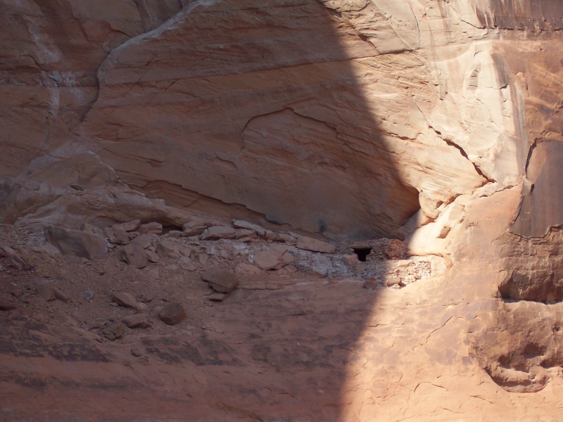 Restored ruins in Escalante River Arm